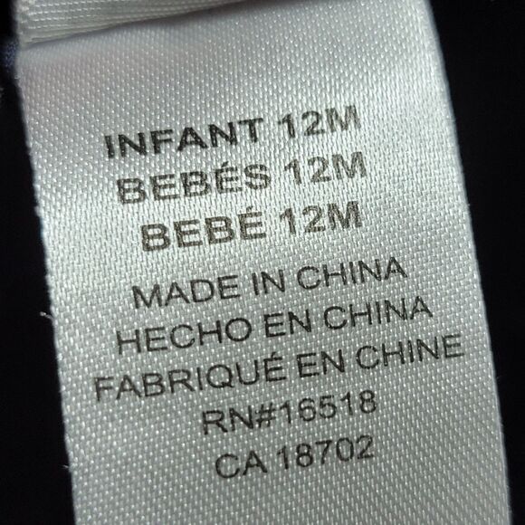 Youngland Baby Navy Yellow & White Sleeveless Daisy Dress - Size 12M - Picture 8 of 9